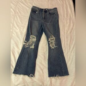Distressed Blue Women's Jeans